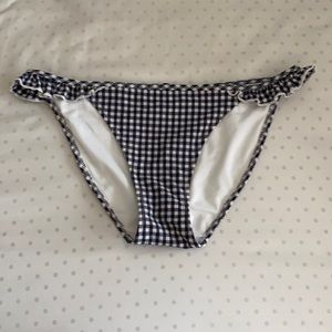 Aerie Navy & White Checkered Bikini Bottoms
